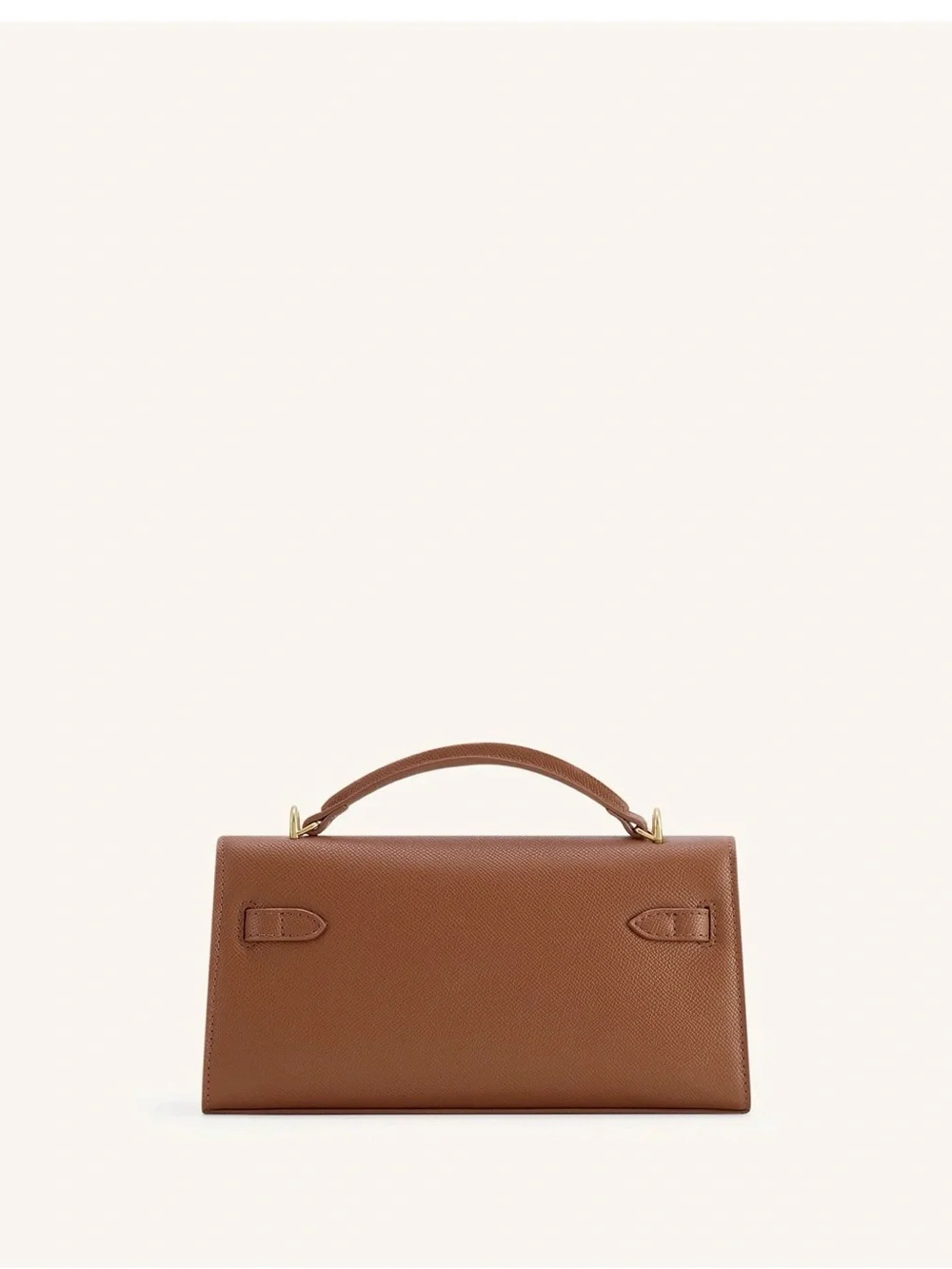 JW PEI Brown Leather Top-Handle Women's Bag with Gold Hardware